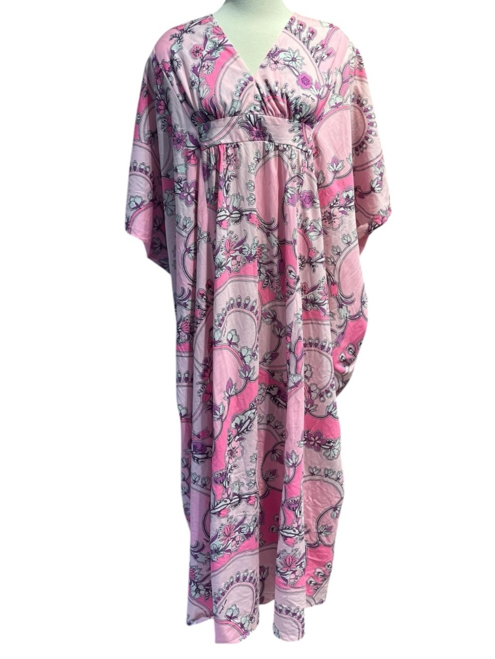 Vintage 1970s Colin Glascoe London Pucci Style Maxi Dress